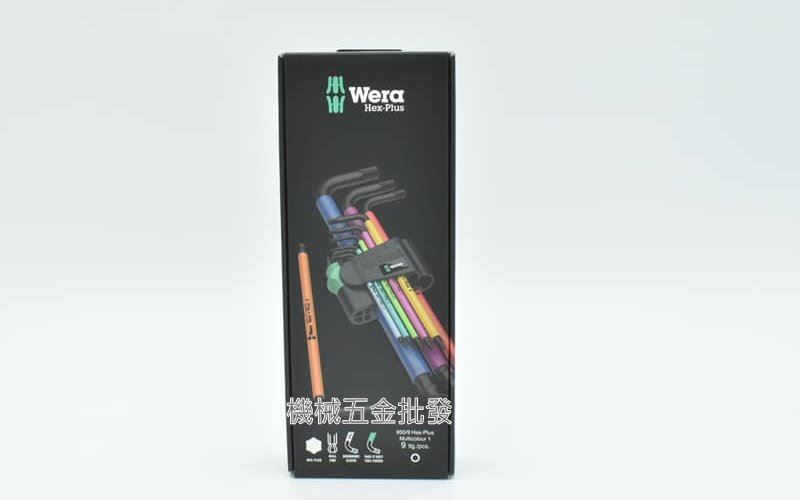 WERA 950SPKL/9SM 頂級膠套舒適型六角扳手組 9支組,手工具