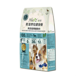 【Herz 赫緻】低溫烘焙健康糧-無穀犬配方(鹿肉)（2lbs）