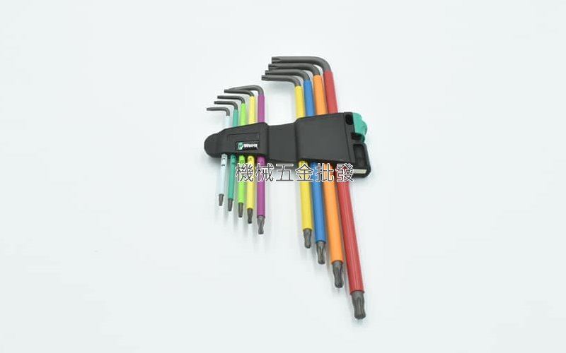 德國 Wera 967/9TX 9支組 彩色膠套 星型L型扳手,手工具