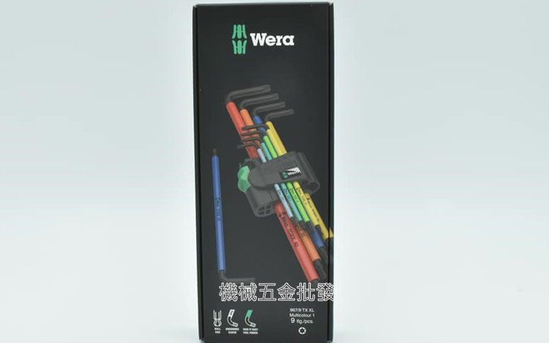 德國 Wera 967/9TX 9支組 彩色膠套 星型L型扳手,手工具