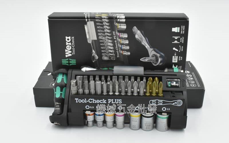 德國 wera Tool-Check plus 1/4"迷你棘輪起子彩色套筒組39件組,手工具