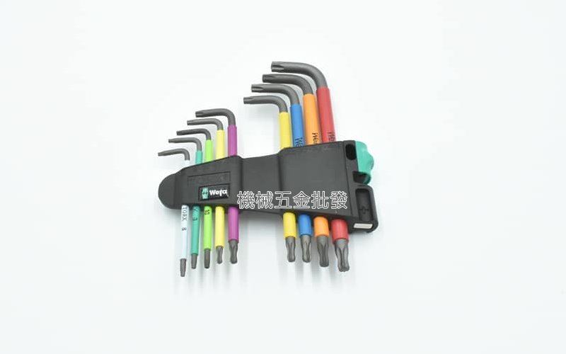 德國 Wera 967 SPKL/9 TORX BOMulticolo星型中空球頭扳手9支組,手工具