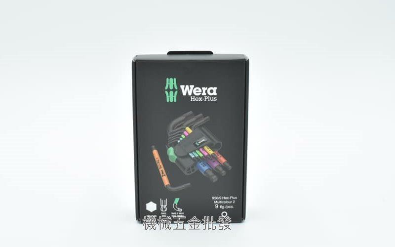 德國 WERA 950/9Hex-Plus Multicolour 2 9支組短型六角扳手,手工具