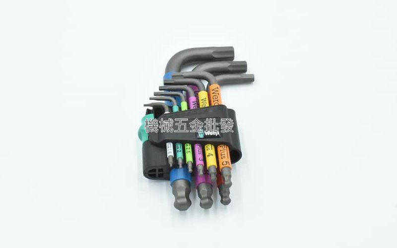 德國 WERA 950/9Hex-Plus Multicolour 2 9支組短型六角扳手,手工具