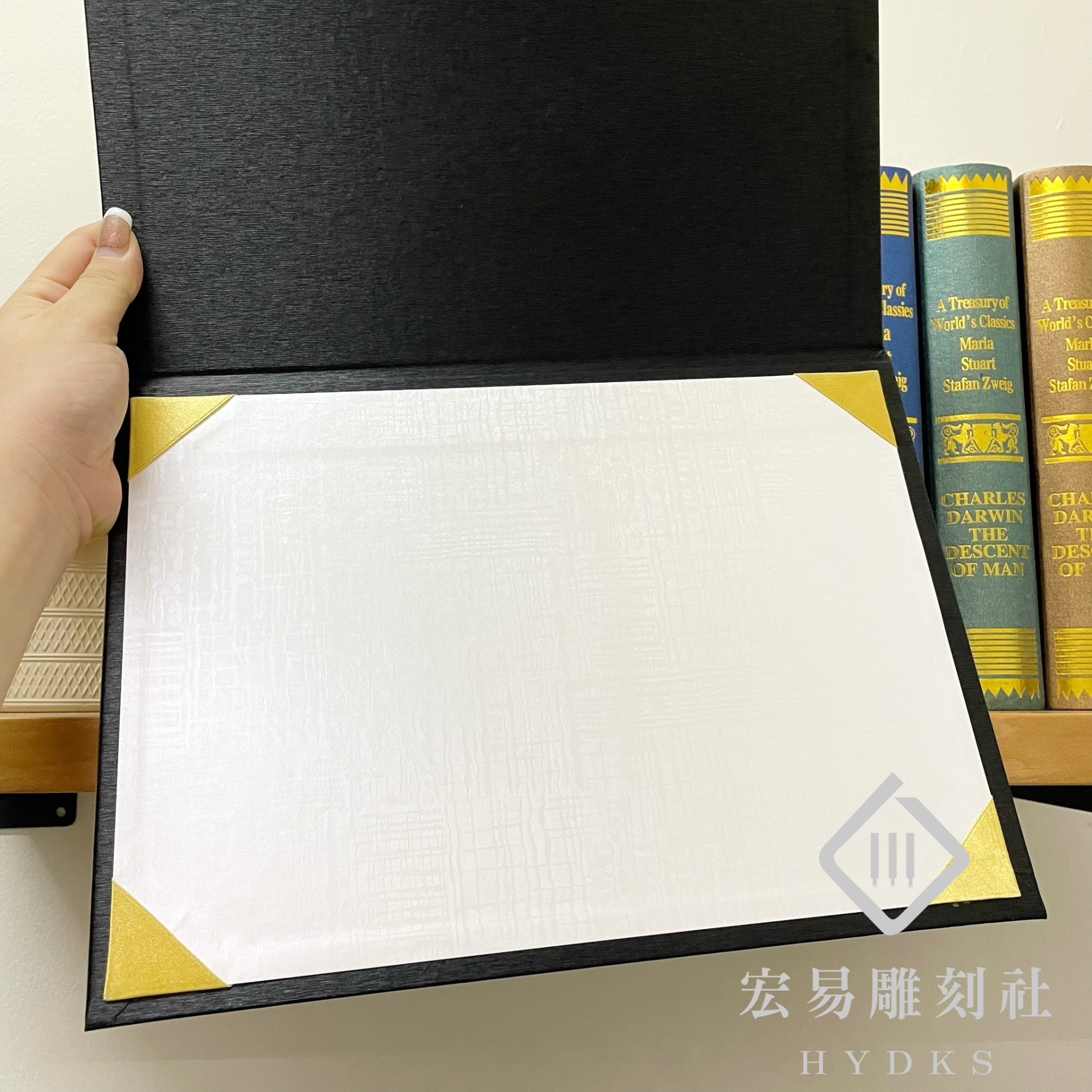 證書夾燙金範例