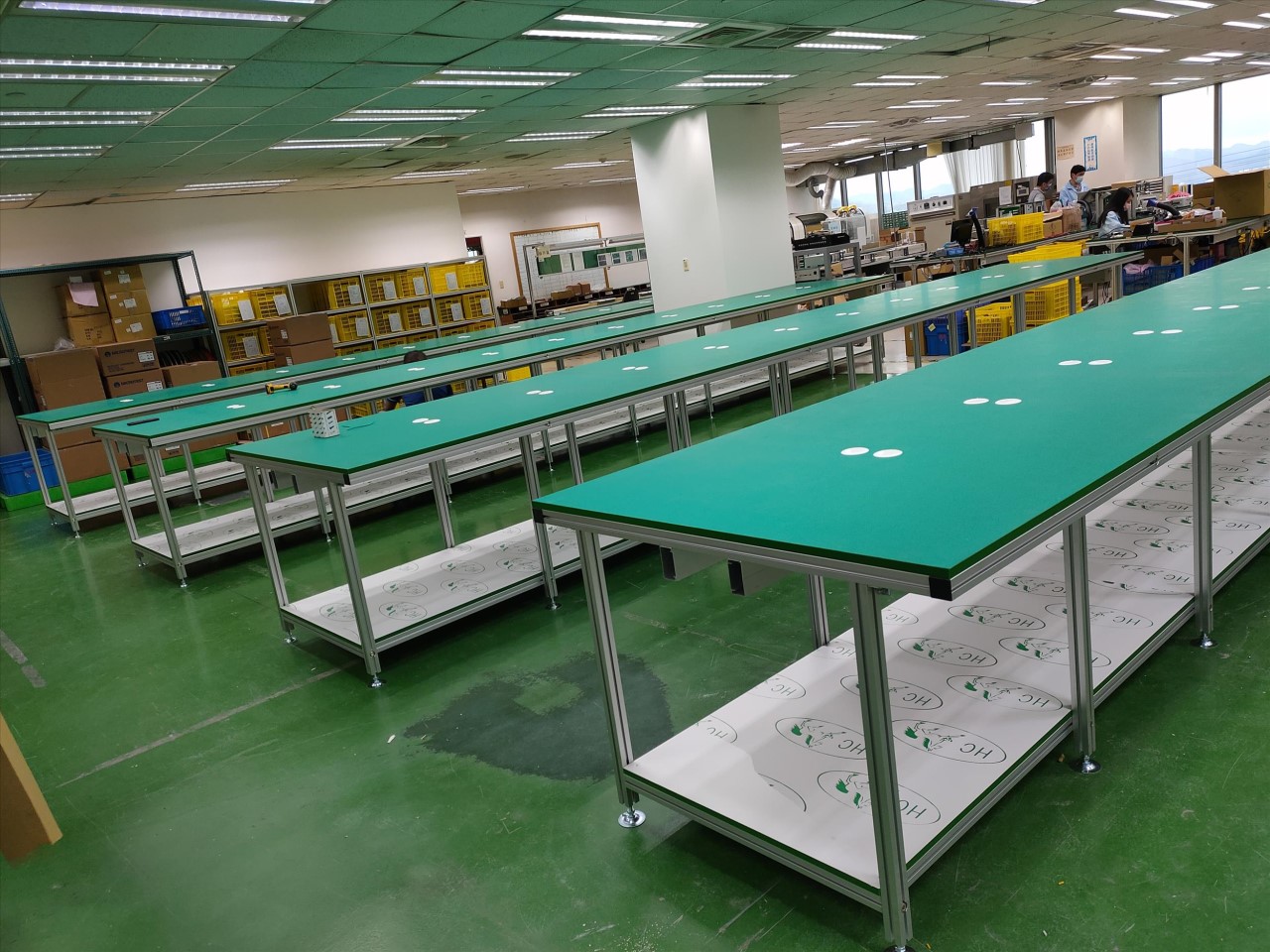 鋁合金產線工作桌,工作桌,鋁擠型產線工作桌