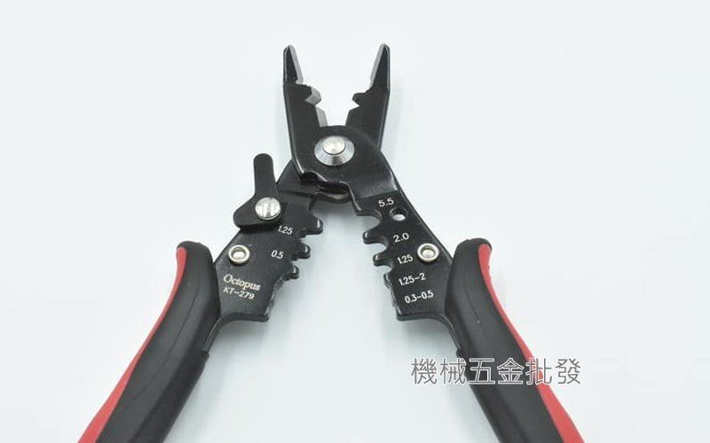 Octopus {章魚牌} 503.279 多功能剝線壓著鉗 175mm,手工具