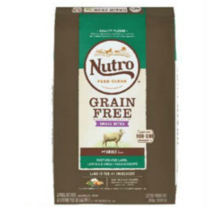 【Nutro美士】低敏無穀系列-小顆粒成犬配方(牧場小羊+扁豆、地瓜)（4lbs）