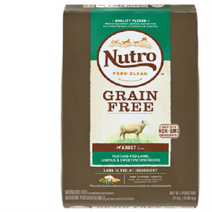【Nutro美士】低敏無穀系列-成犬配方(牧場小羊+扁豆、地瓜)（24lbs）