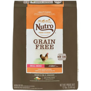 【Nutro美士】低敏無穀系列-小型成犬配方(農場鮮雞+扁豆、地瓜)（24lbs）