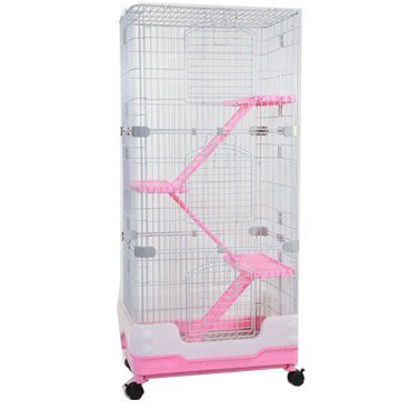 【王品】2尺4層多功能寵物籠-粉紅色