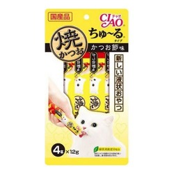 【日本CIAO】啾嚕燒肉泥（鰹魚柴魚片）12g*4入/1包