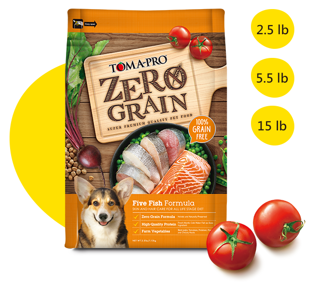 【優格】0%零穀全齡犬晶亮護毛配方(五種魚)（15lbs）