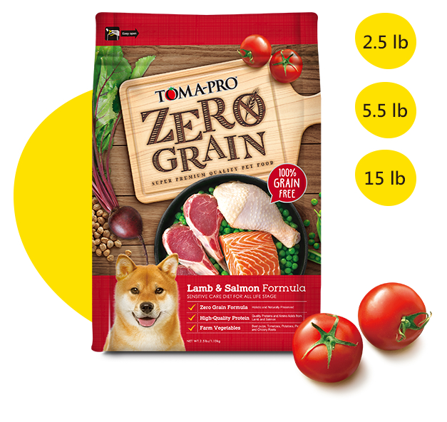 【優格】0%零穀全齡犬敏感配方(羊肉+鮭魚)（2.5lbs）