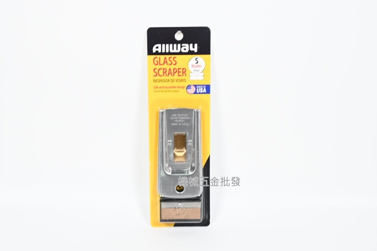 ALLWAY 刀刃4公分 玻璃清潔刀 清潔刮刀 內附5片刀片,手工具