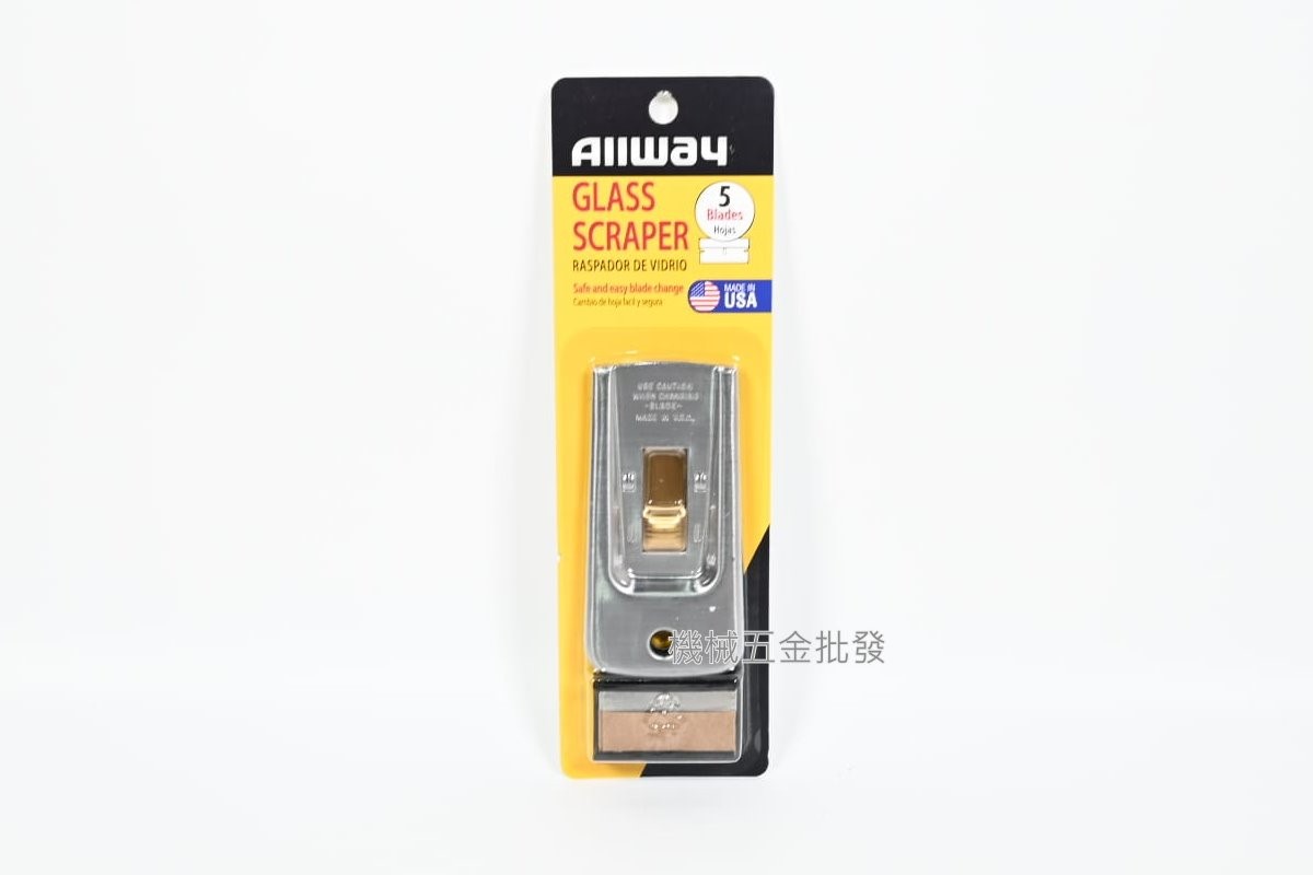 ALLWAY 刀刃4公分 玻璃清潔刀 清潔刮刀 內附5片刀片,手工具