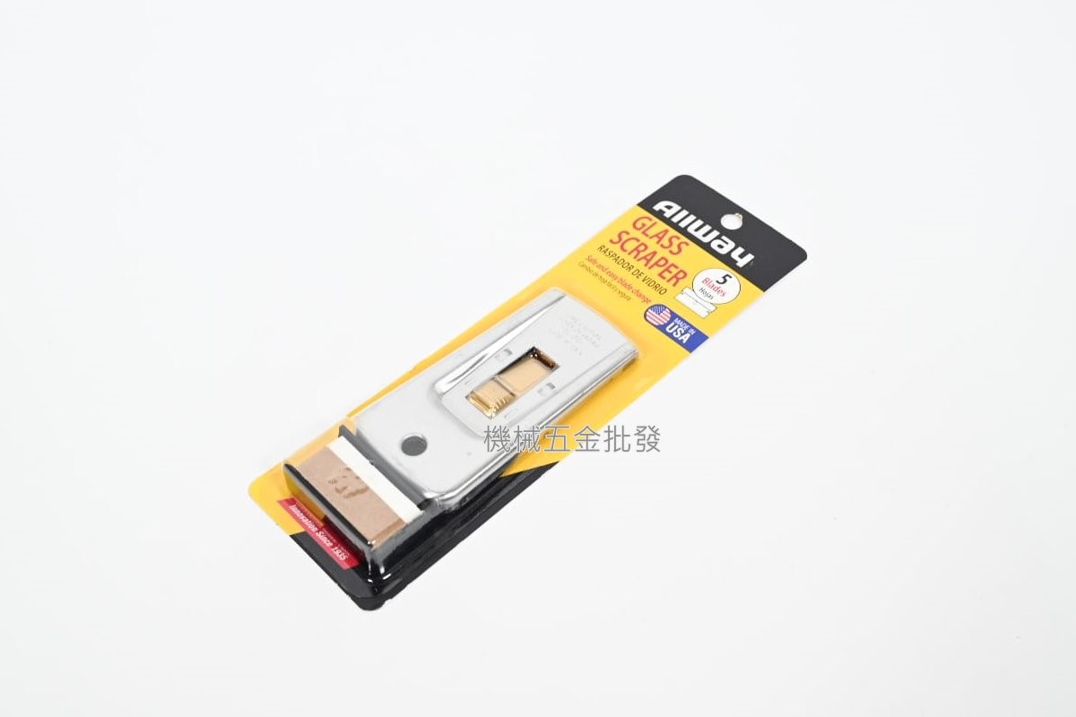 ALLWAY 刀刃4公分 玻璃清潔刀 清潔刮刀 內附5片刀片,手工具