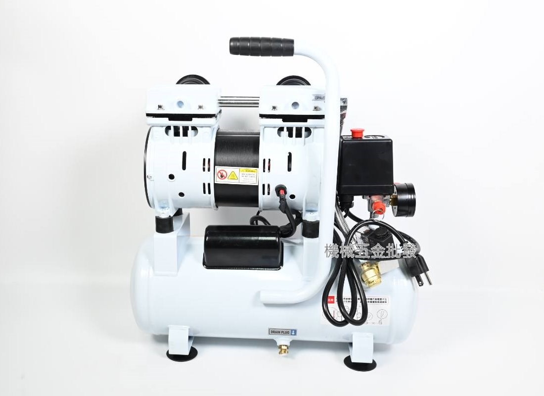 GFOX 小白 2HP 10L 超靜音無油手提空壓機,氣動工具