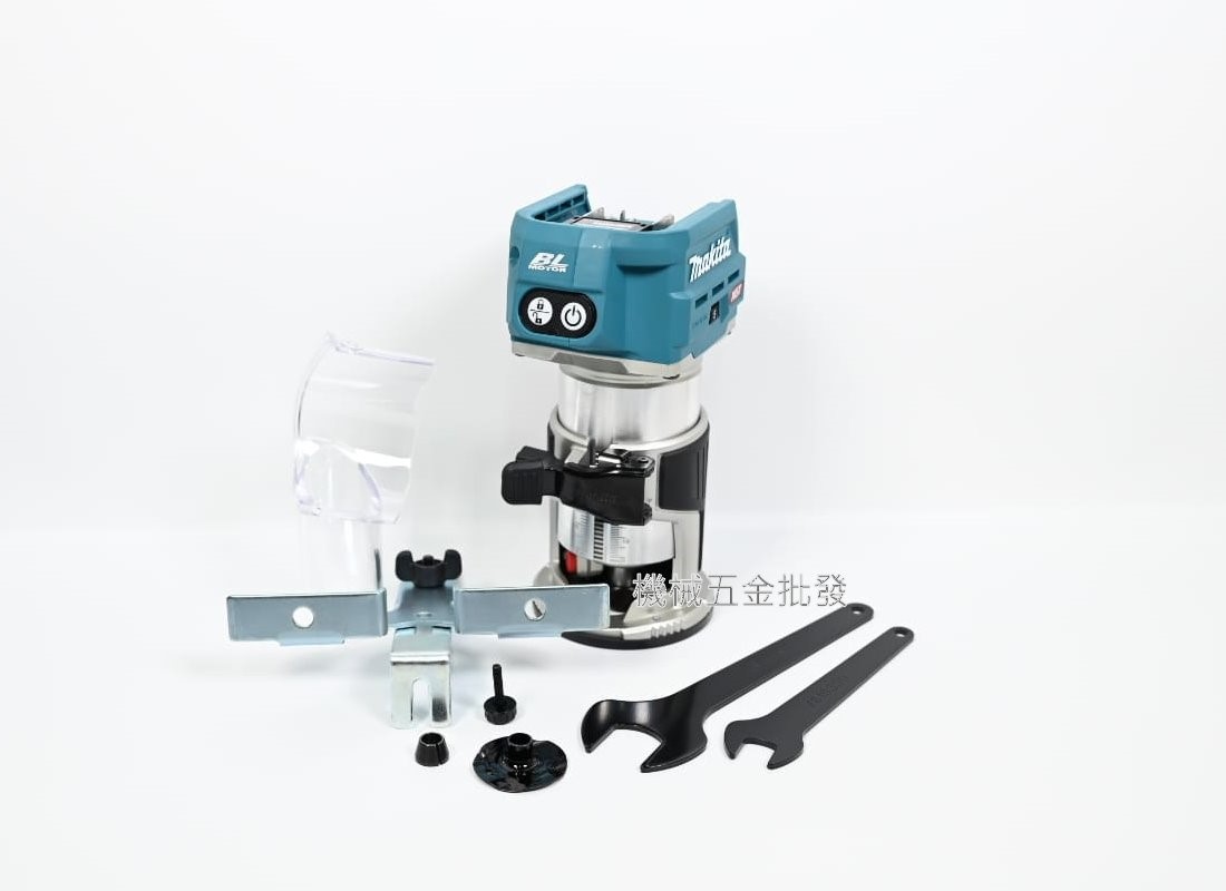makita {牧田} RT001G 40V充電式無刷木工修邊機【單主機】,電動工具