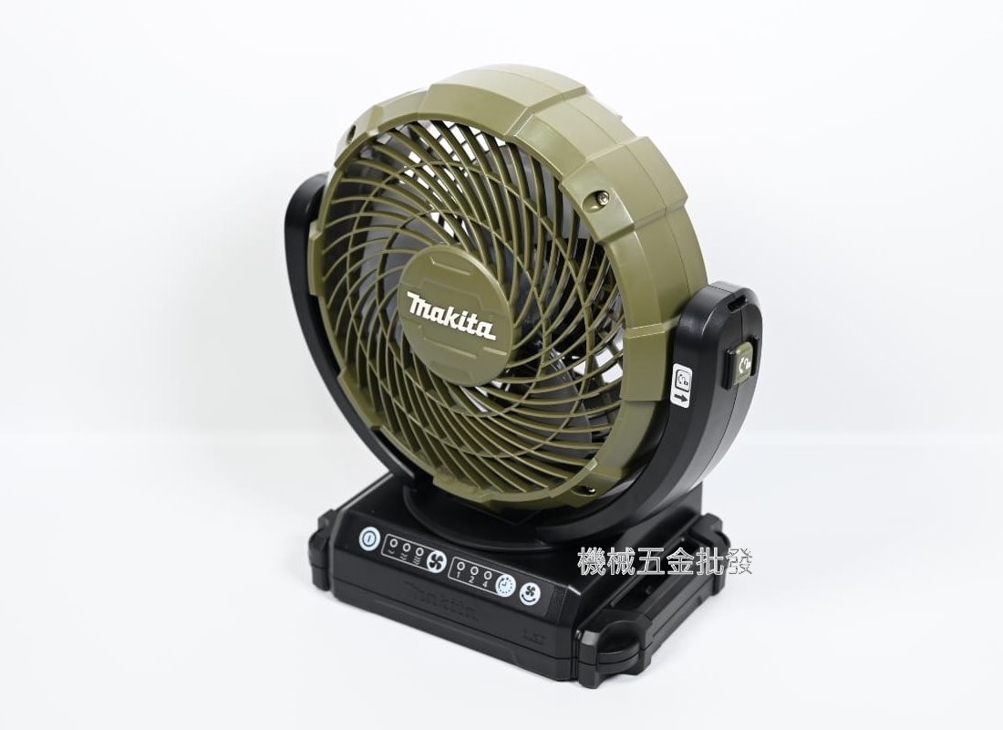 makita {牧田} DCF102ZX10 18V軍綠色充電式電風扇 【單主機】,電動工具