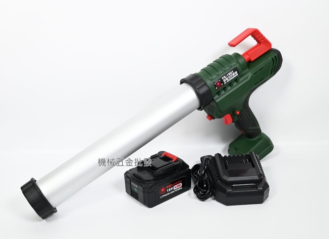  籐原牌 FS-1801 18V充電式灌注槍 鋰電矽膠槍,電動工具