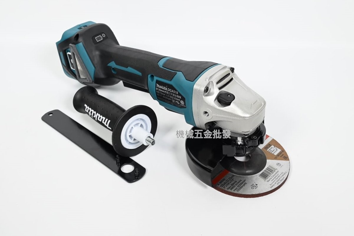 makita {牧田}  DGA518Z 18V 5"充電式無刷平面砂輪機【單主機】,電動工具