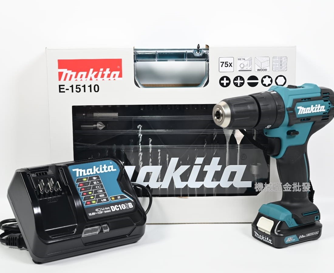 makita {牧田} HP333DSAX6 12V充電式震動電鑽 附配件 超值組合,電動工具
