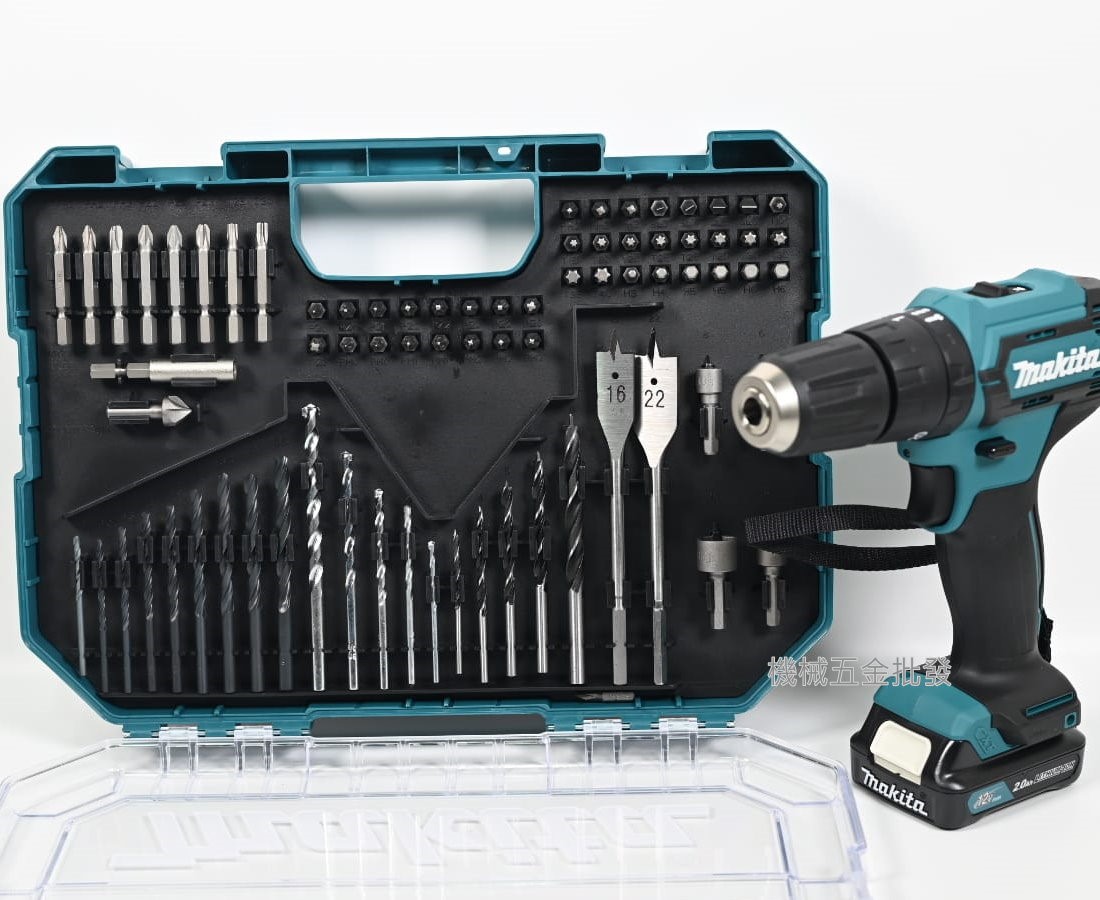  makita {牧田} HP333DSAX6 12V充電式震動電鑽 附配件 超值組合,電動工具