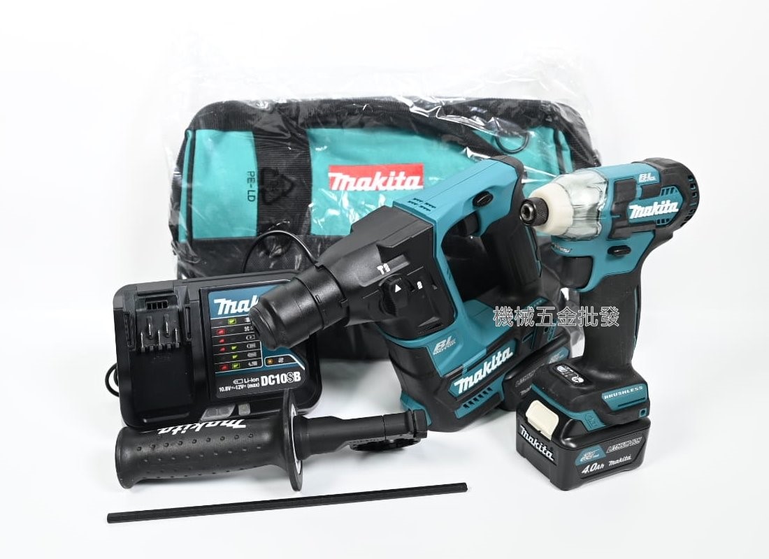makita {牧田} CLX219SMAX1 12V電動無刷衝擊起子/四溝鎚鑽雙機組,電動工具