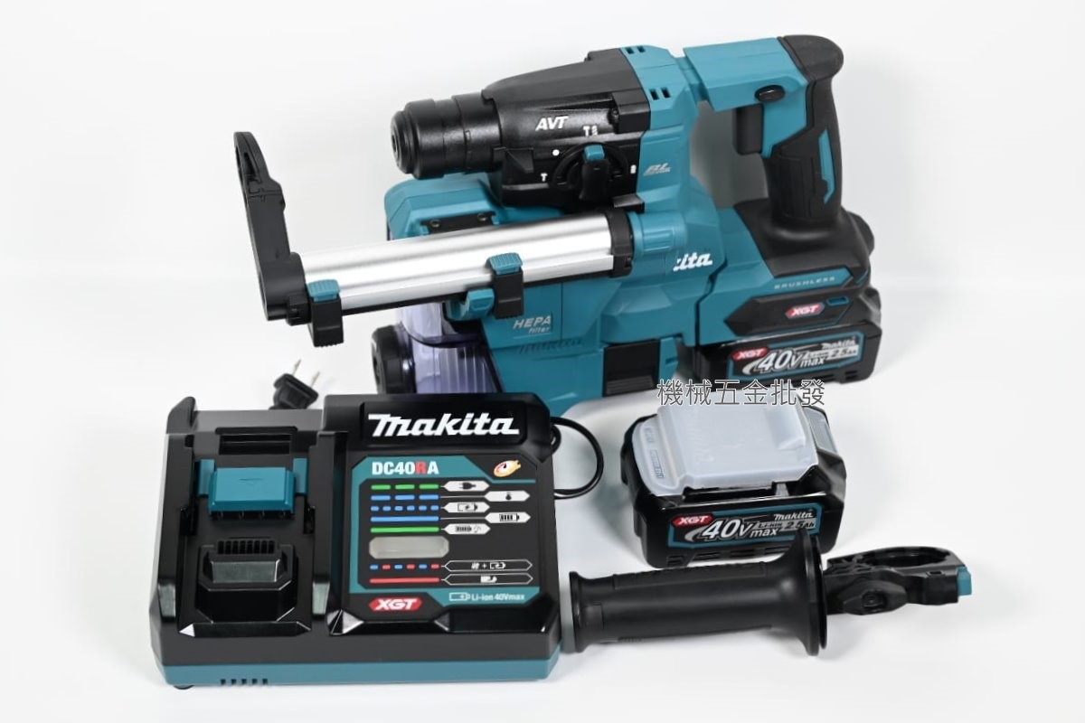 makita {牧田} HR010GD201 40V充電式無刷四溝鎚鑽 輕巧型,電動工具