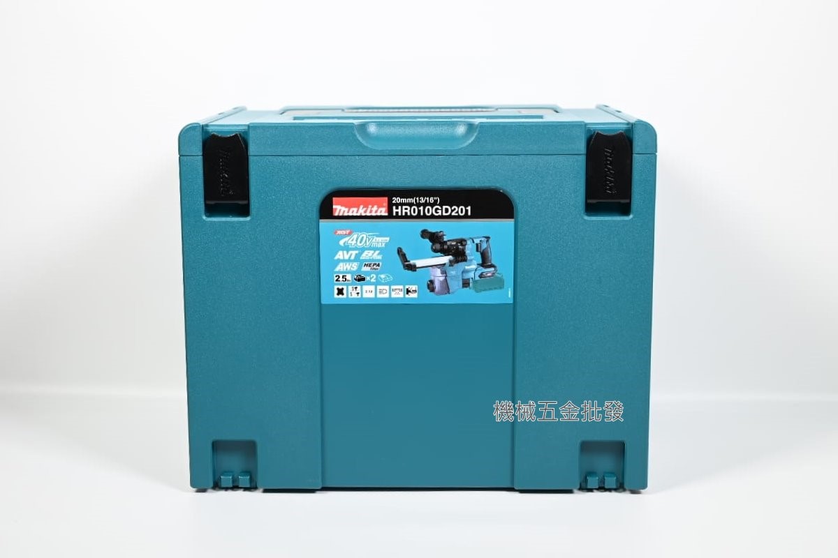 makita {牧田} HR010GD201 40V充電式無刷四溝鎚鑽 輕巧型,電動工具