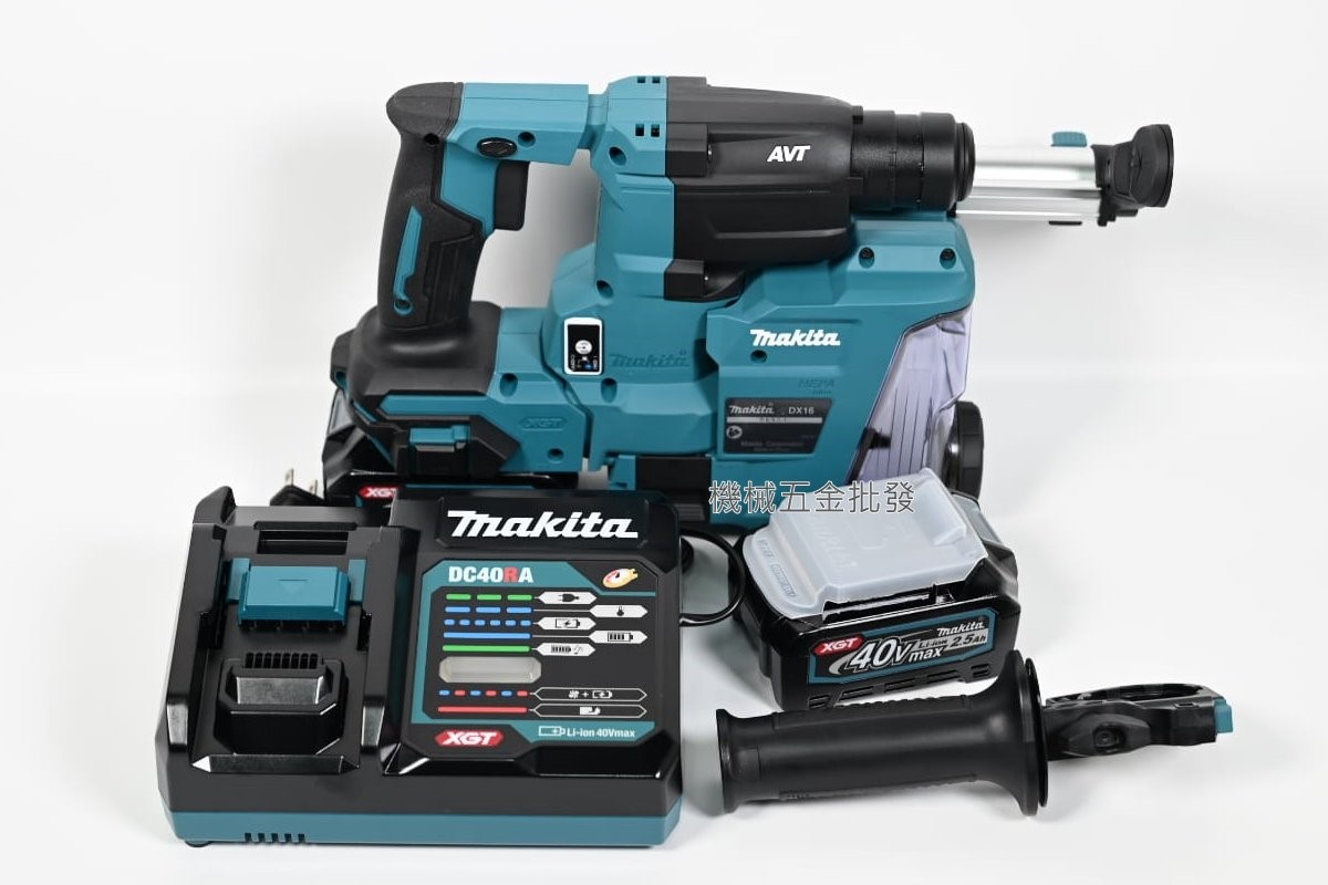 makita {牧田} HR010GD201 40V充電式無刷四溝鎚鑽 輕巧型,電動工具