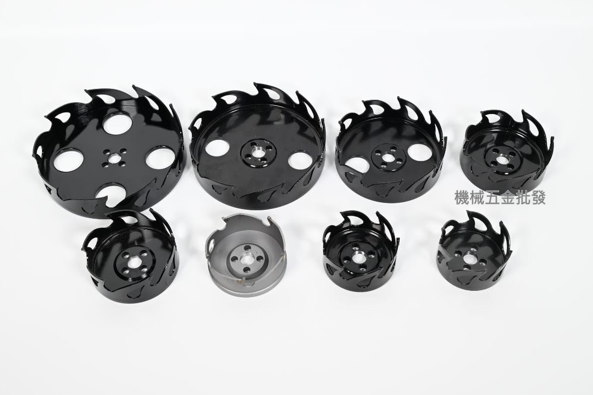  第三代崁燈鎢鋼 圓穴鋸挖孔器 專利防塵罩組 矽酸鈣板用 70-160mm 8顆組,手工具