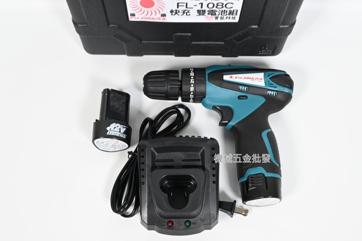  FUJIWARA {藤原} FL-108A 12V充電式衝擊起子機 /FL-108C12V充電震動電鑽,電動工具