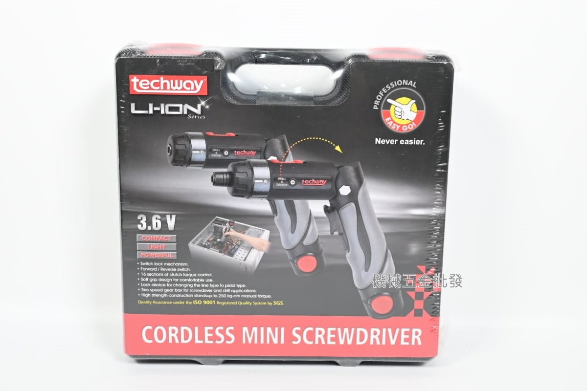 techway {鐵克威} M26303218 3.6V充電式摺疊起子機,電動工具