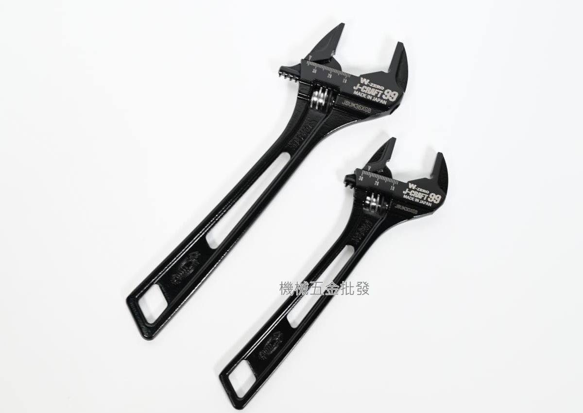 LOBSTER {黑蝦} W-ZERO 三面受力活動扳手 JBUM30XGB / JBUM36XGB,手工具