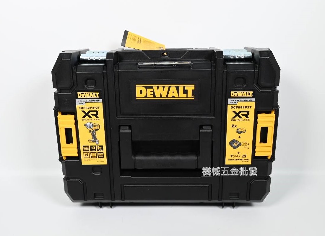 DEWALT {得偉} DCF891P2T 20V Max充電式無刷中扭型衝擊扳手,電動工具