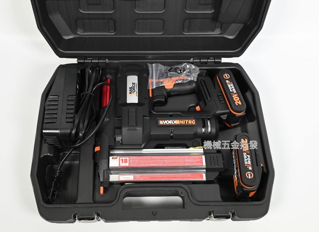 WORX {威克士} WX840.1 20V 2合1雙用鋰電釘槍 F釘 / K釘,電動工具
