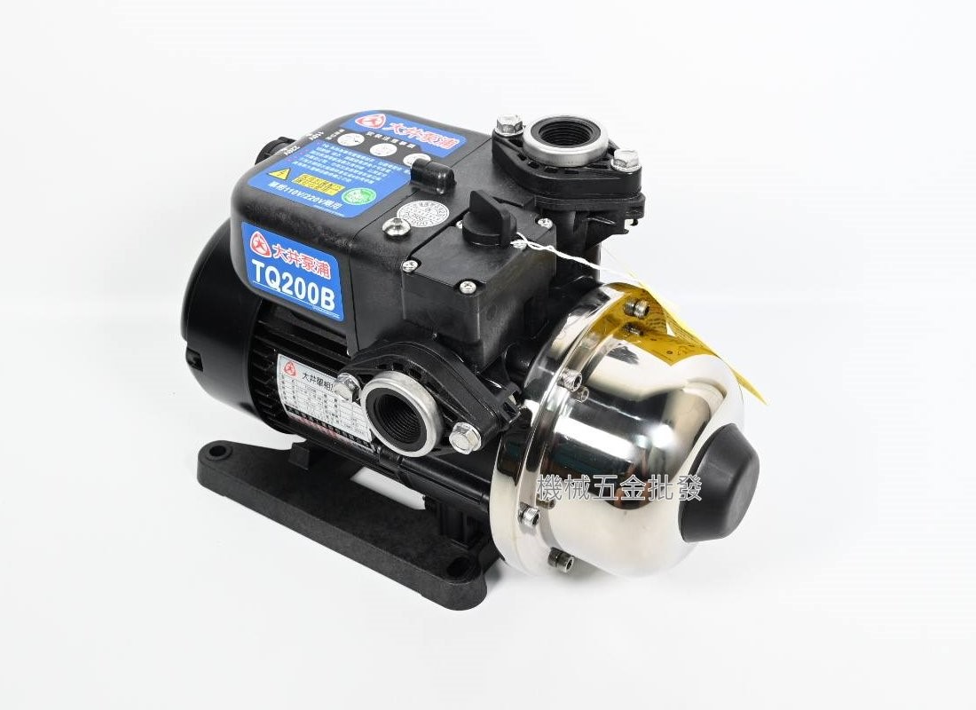 大井泵浦 TQ200B 1/4HP(3/4"口徑) 電子穩壓加壓機 加壓馬達 全電壓,電動工具