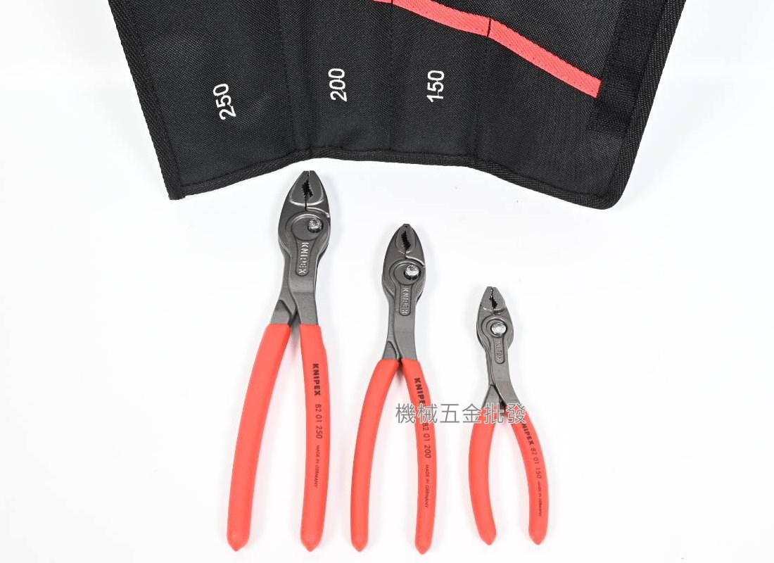  KNIPEX {K牌} 00 19 61 V01 滑鉗套裝組 3支裝 8210-150/200/250,手工具