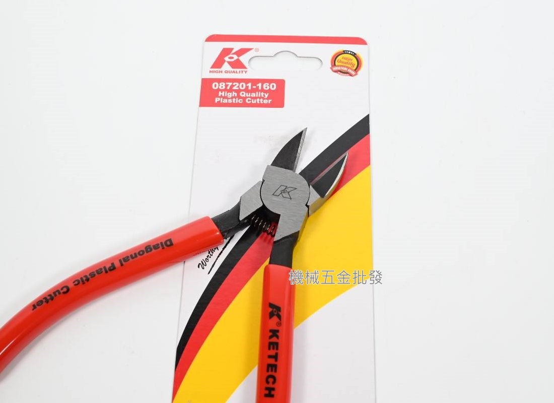 KETECH {台灣 K牌} 087201-160 強力型塑膠斜口鉗 160MM,手工具