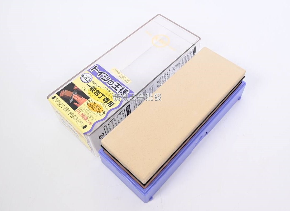  KING 日本製 雙面磨刀石 附座 #800 / #6000 兩面,手工具