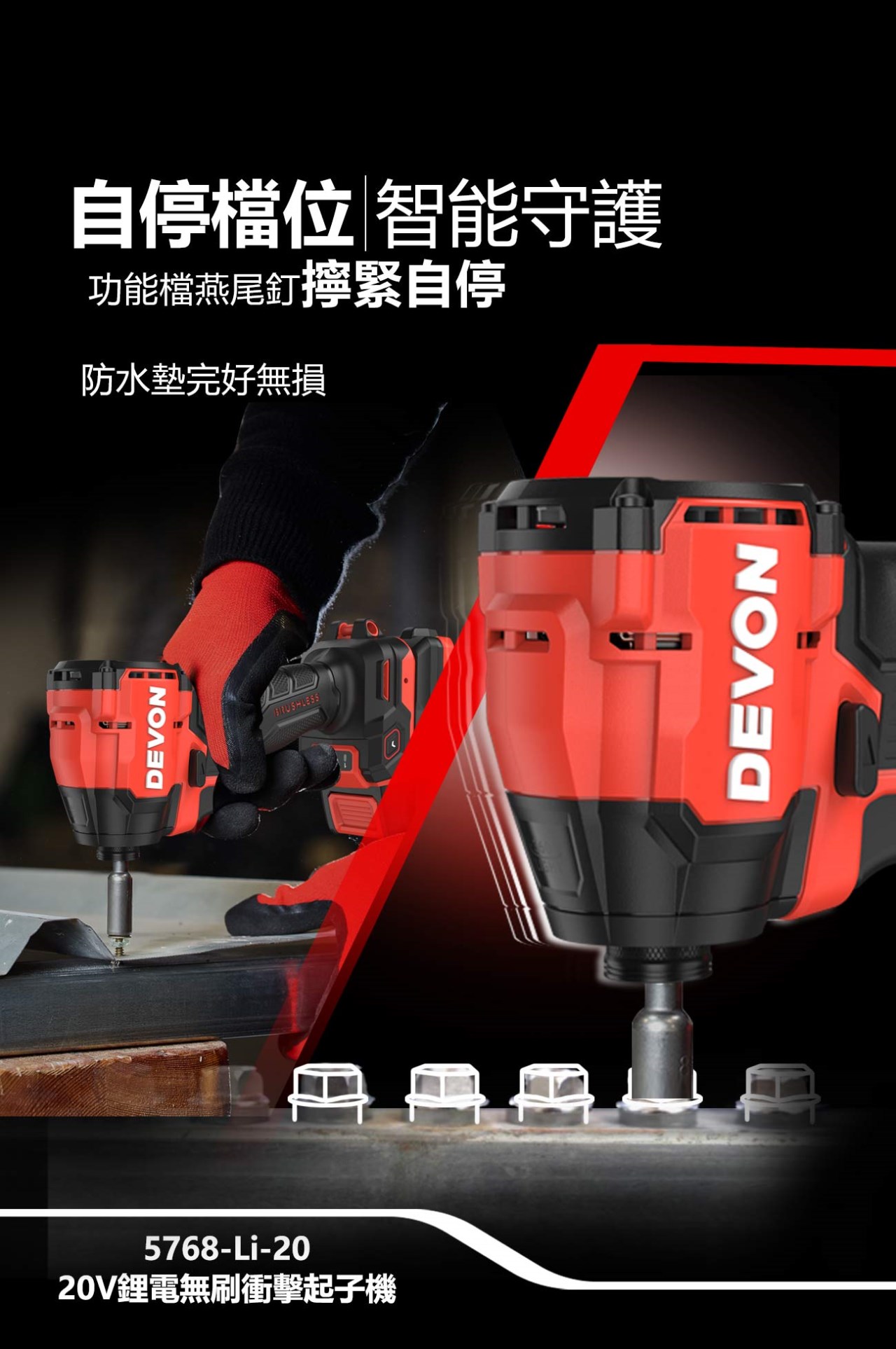 DEVON {大有} 20V輕量版水電三機組 起子+四溝電鑽+砂輪機 限量特價中,電動工具