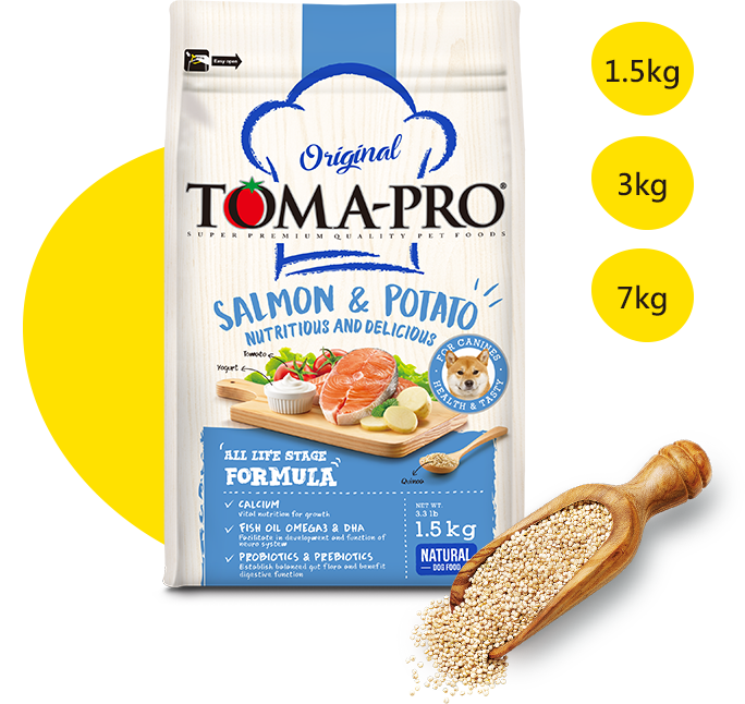 【優格】成幼犬敏感膚質配方(鮭魚+馬鈴薯)（1.5kg）