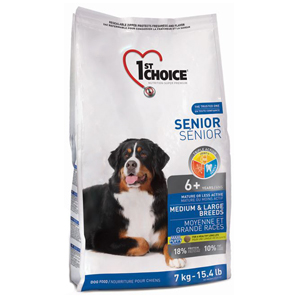 【1stCHOICE瑪丁】中大型系列-低運動量成犬/高齡犬配方(雞肉)（2.72kg）