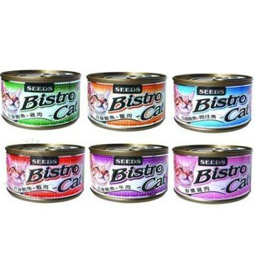【Seeds聖西萊】Bistro Cat機能大銀罐系列-170g/罐(1罐)
