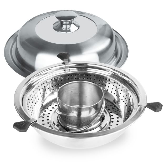 丹露全304不鏽鋼多功能升降火鍋