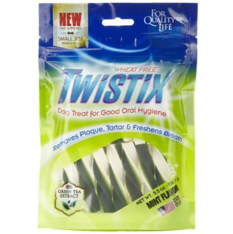  【Twistix 特緹斯】雙色螺旋潔牙骨(薄荷雞肉)迷你(27入)