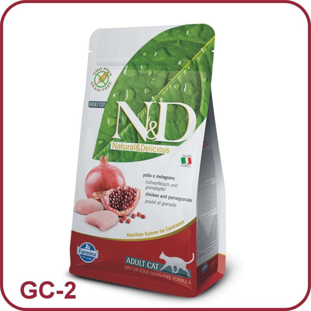 【Famina法米納】天然無穀糧-挑嘴成貓(雞.石榴)-GC-2（5kg）