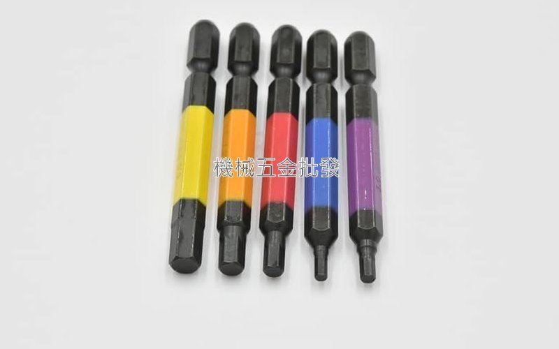 ANEX ACHX5-65L 5支組 彩色六角型起子頭 內六角頭 65MM長 日本製,電動工具